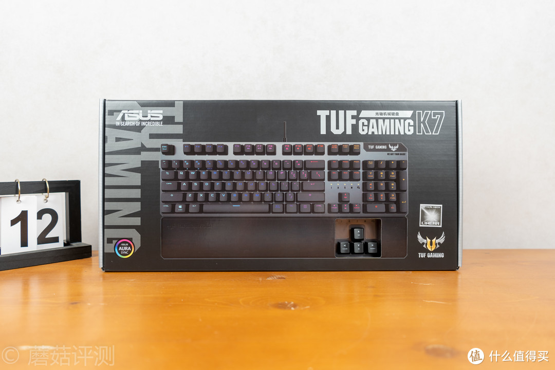 手感细腻，外观出色，配件良心、华硕TUF GAMING K7 光轴机械键盘