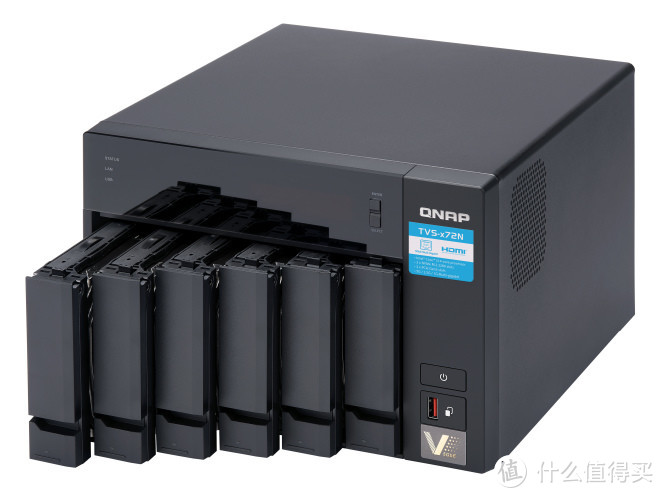 5GbE高带宽、双M.2 SSD：QNAP 威联通 发布 TVS-x72N NAS