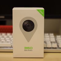 360智能摄像机外观展示(电源线|底座|喇叭|麦克风)