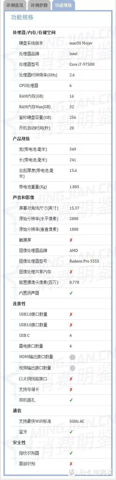 苹果 Apple MacBook Pro 15英寸 2019 详细评测报告