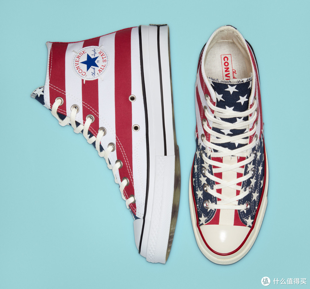 星条旗+解构主义：CONVERSE 匡威 推出 解构版 Chuck 70 All Star 帆布鞋