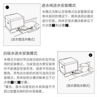 圈厨台式洗碗机安装过程(吸水管|排水管|接口)