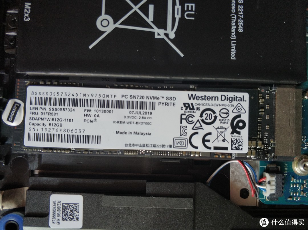 WD SN720固态是这台机器的一大亮点