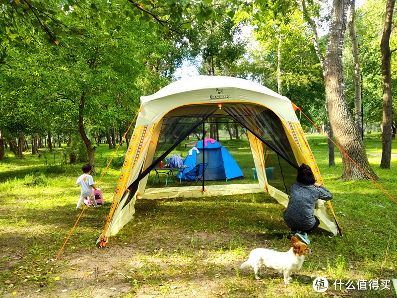 夏季自驾露营的高B格神器——黑鹿彩虹防虫天幕测评