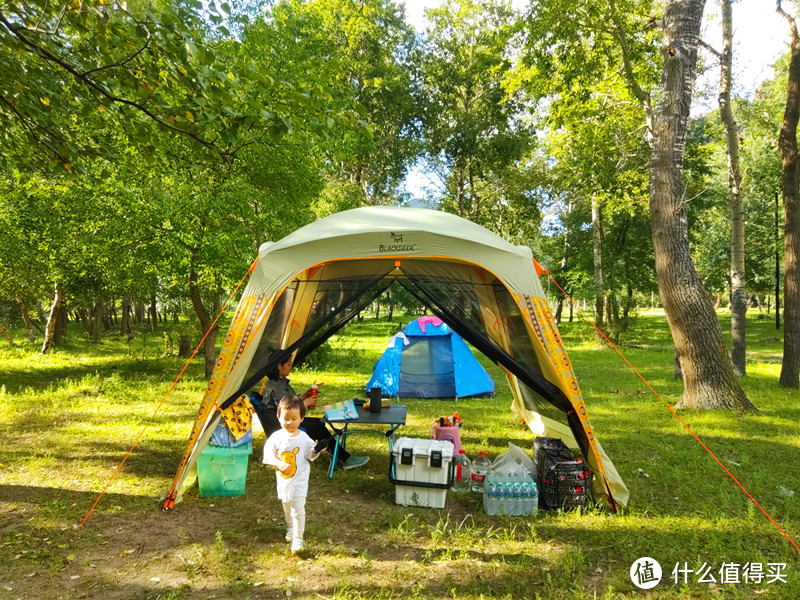 夏季自驾露营的高B格神器——黑鹿彩虹防虫天幕测评