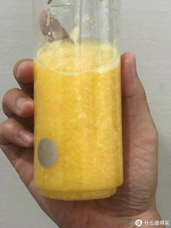 果汁状态很不错，味道也还行。主要还是看果肉去，尽量挑个头大的水果