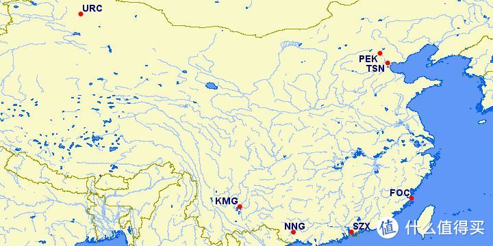 海航旗下众多马甲的基地分布，还不算重庆、西安