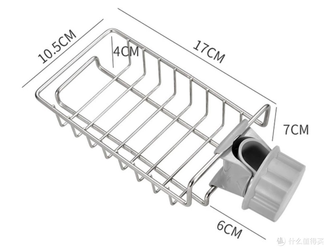 厨房用水龙头置物架（把铁丝架放在水管上，这个有创意）但是当做肥皂盒更好