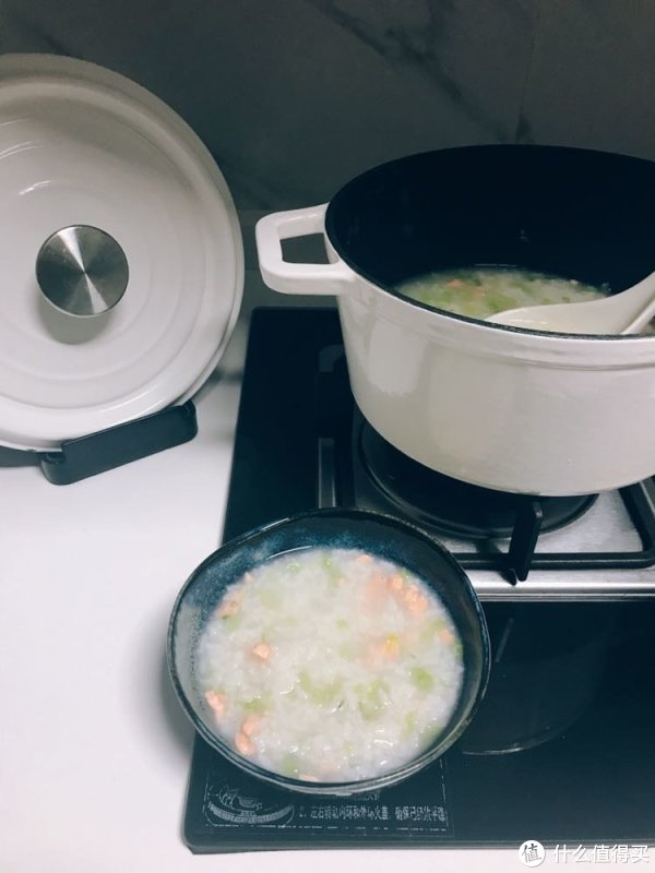西芹三文鱼粥