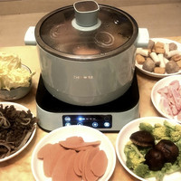 臻米升降电火锅火锅体验(加热|按键|滚煮|锅体|连接)