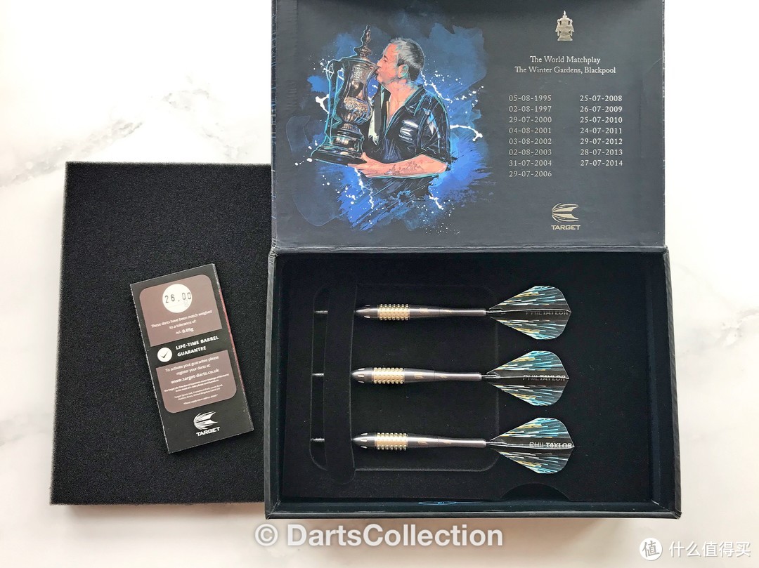 飞镖收藏开箱评测第三期——Phil Taylor World Match Play Limited Edtion