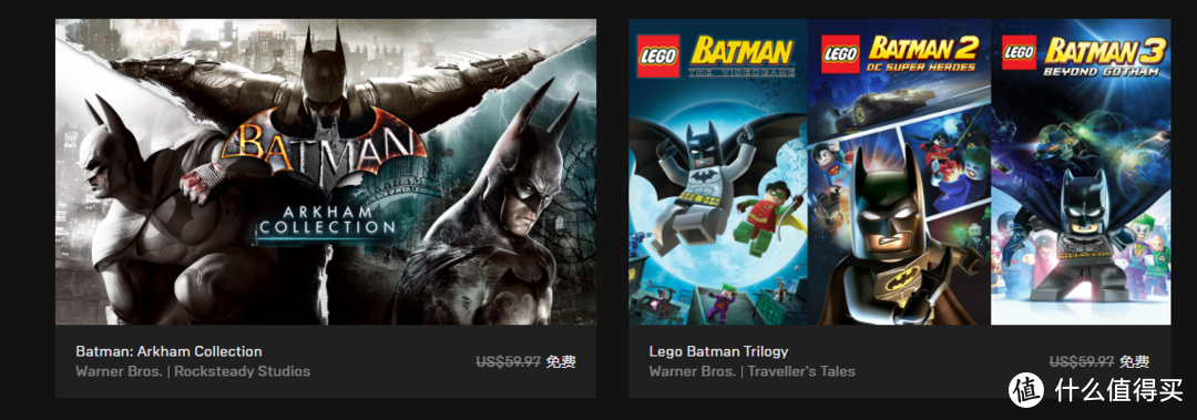 重返游戏 蝙蝠侠游戏 喜加六 Epic本周会免价值1美元游戏 电脑游戏 什么值得买 重返游戏 蝙蝠侠游戏 喜加六 Epic本周会免价值1美元游戏 电脑游戏 什么值得买