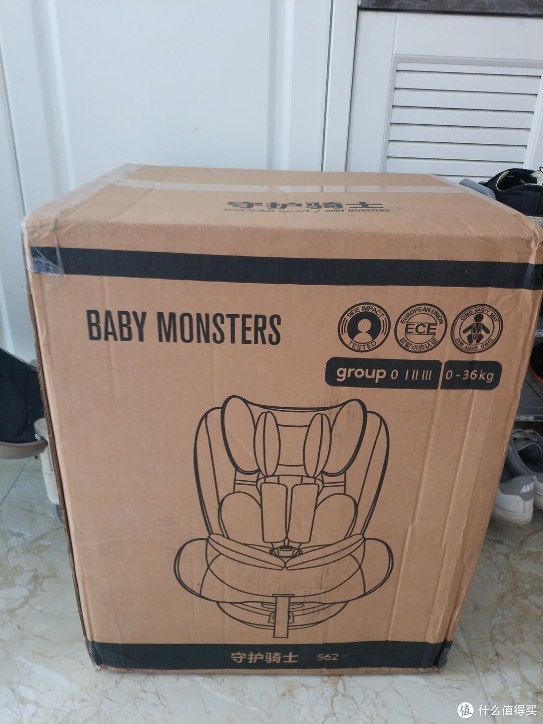 抢到半价的babymonsters儿童安全座椅守护骑士