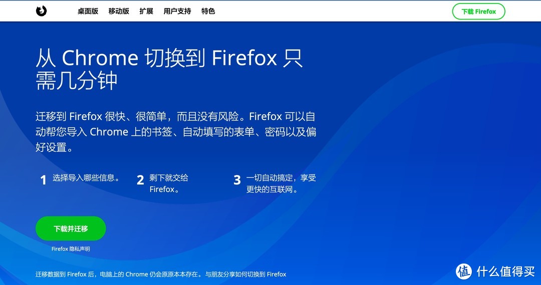 从Chrome到Firefox迁移很简单