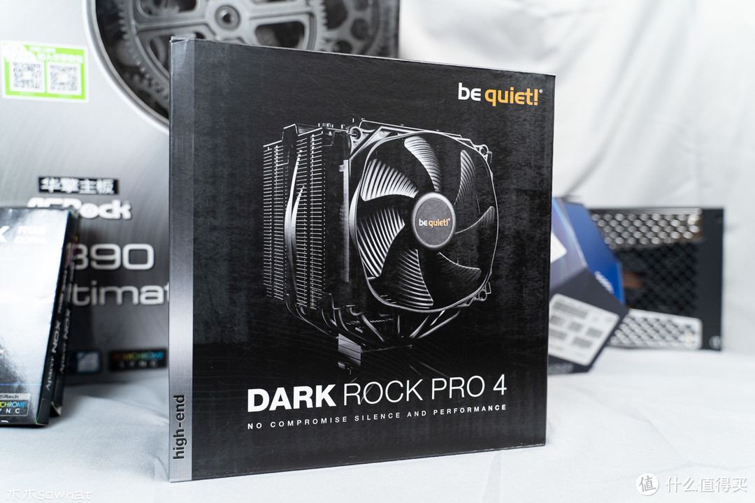 噪音24.3db，9900K超频到5G也压得住，Be quiet! 德商必酷Dark Rock Pro 4散热器体验