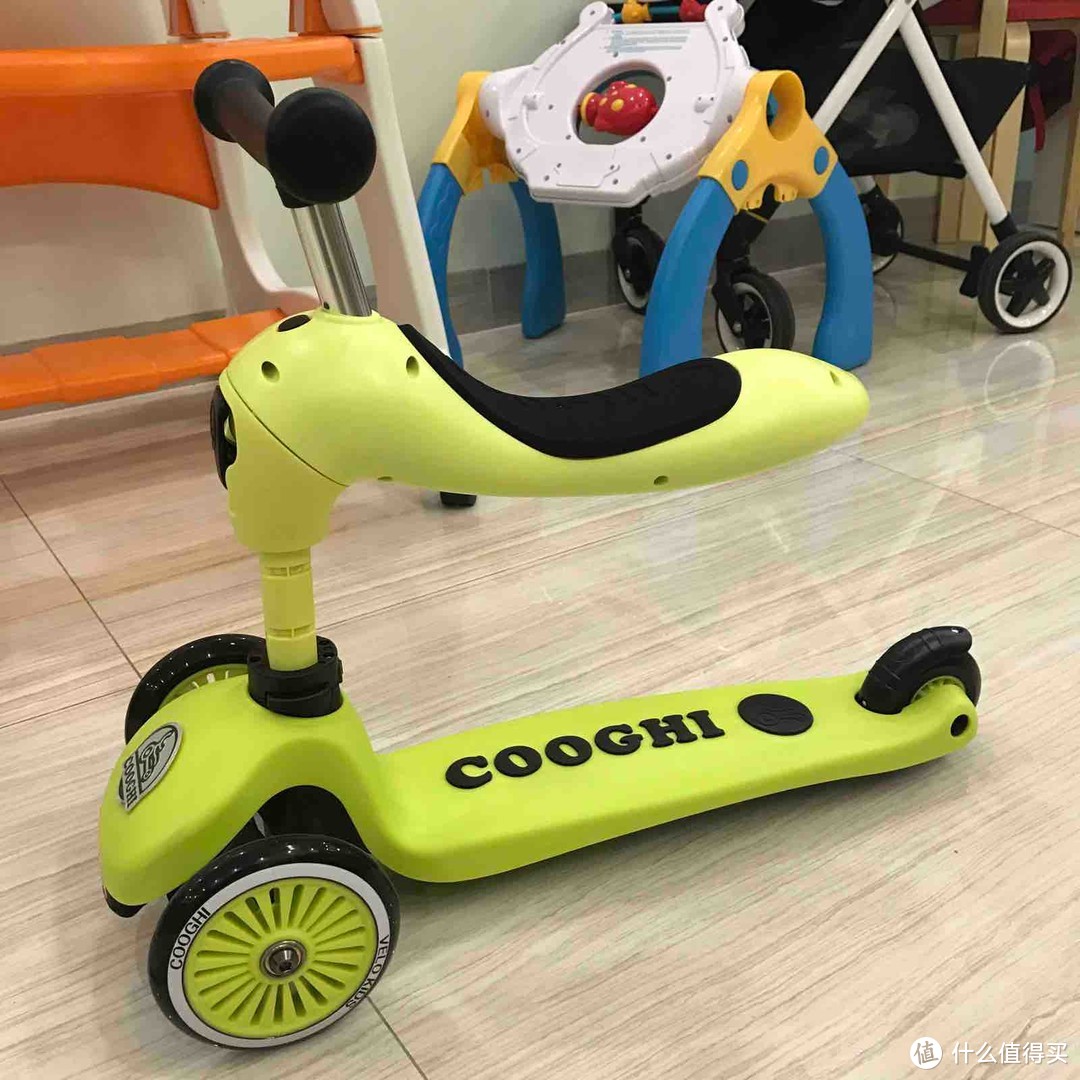 米高之外孩子值得买给孩子的第一辆儿童滑板车，COOGHI酷骑酷炫版