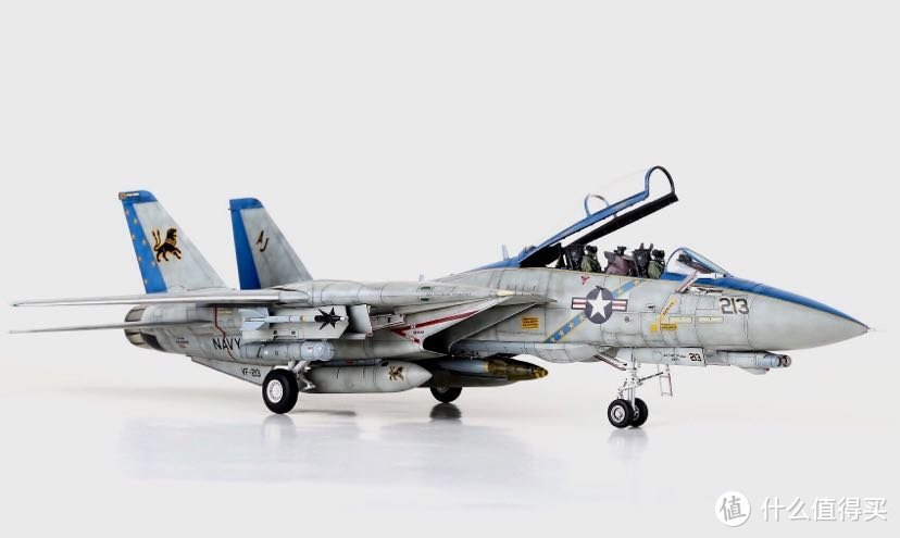 制作完成的1/48 田宫 F-14 雄猫战斗机模型