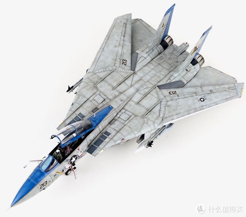 制作完成的1/48 田宫 F-14 雄猫战斗机模型