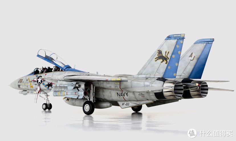 制作完成的1/48 田宫 F-14 雄猫战斗机模型