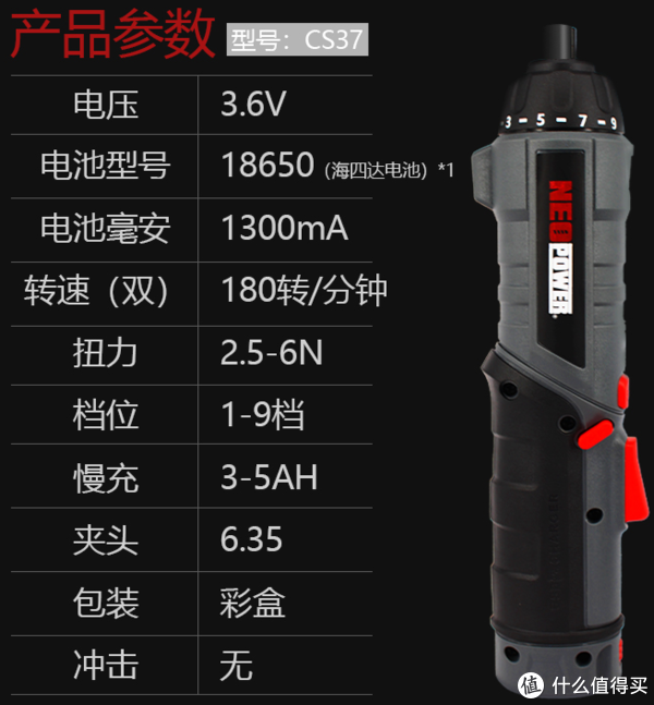 CS37主要参数