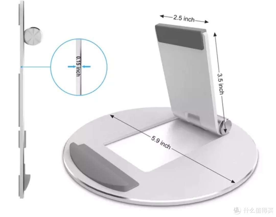 史上最佳的铝合金手机平板支架（随身携带的好助手）idock桌面防滑托架