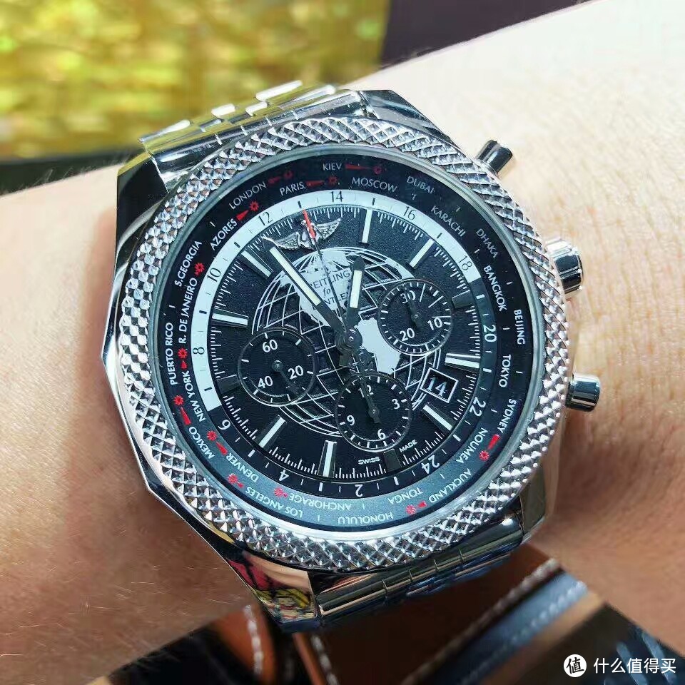 戴手表是一种职业素养，听说每个飞行员都有一块，BREITLING 百年灵 Bentley AB0521U4-BD79-990A