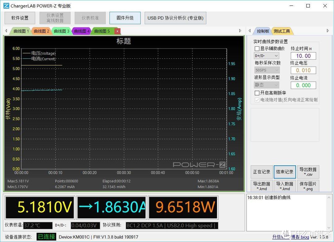 跨代升级，简单易用、功能强大Power-Z  KM001C便携式PD测试仪