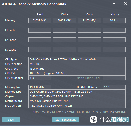 科赋普条16GB*2 3800c16-21-21-22-38-60跑分