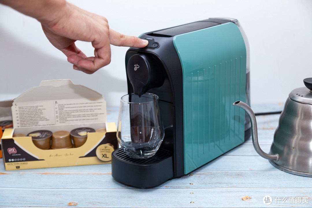 初试胶囊咖啡：奇堡小易胶囊咖啡机，一台机子三种口味