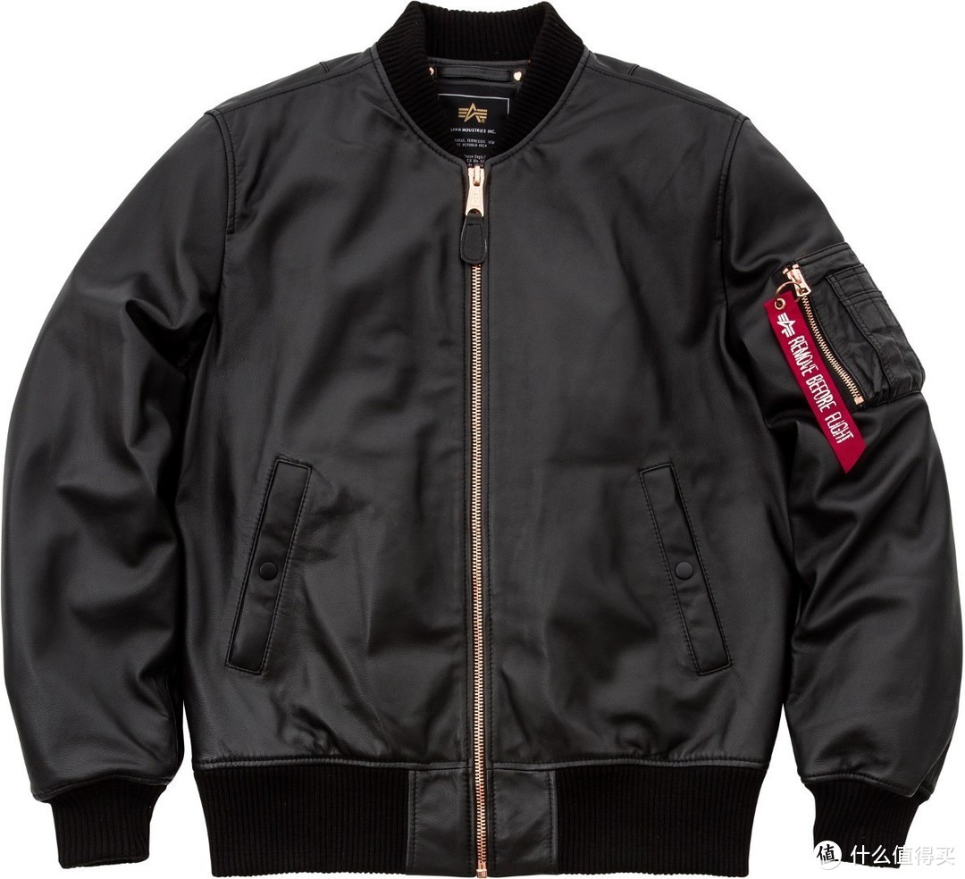 Alpha industries 欧版 MA-1 VF PM Leather Jacket