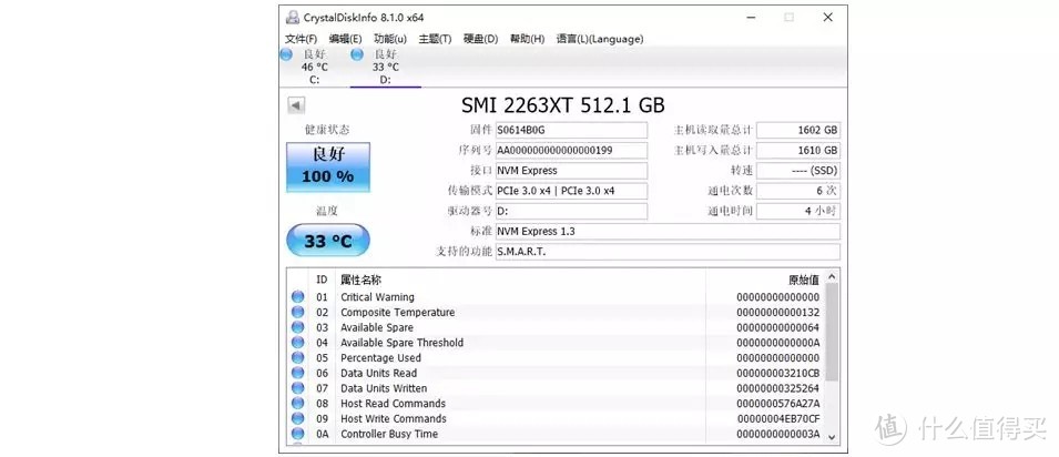 CDI软件识别的飚王MP001参数