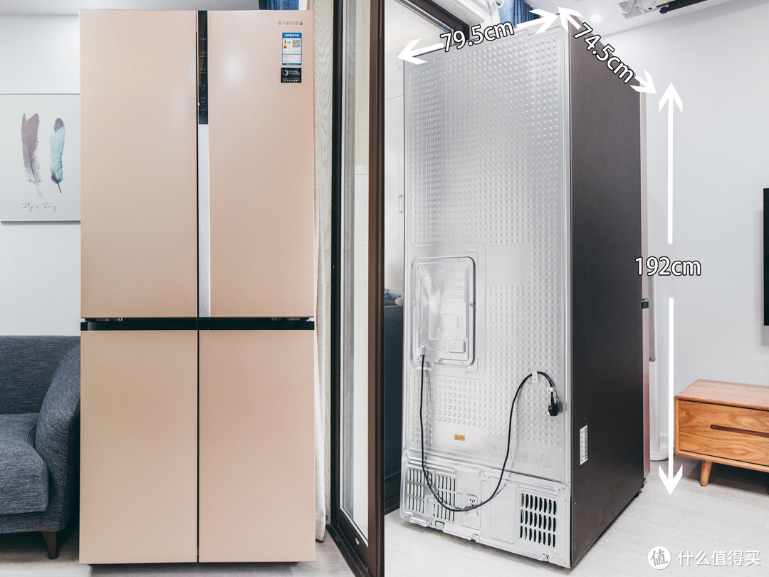 有容乃大，三口之家的实用之选-三星RF50NCAH0FE/SC十字对开门大容量冰箱体验