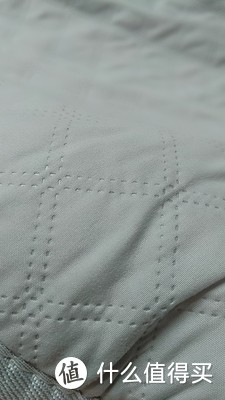 面料柔软，商品介绍写的是棉的，摸着也像是。里面水管摸着差不多5公分左右一根，密度还算可以。