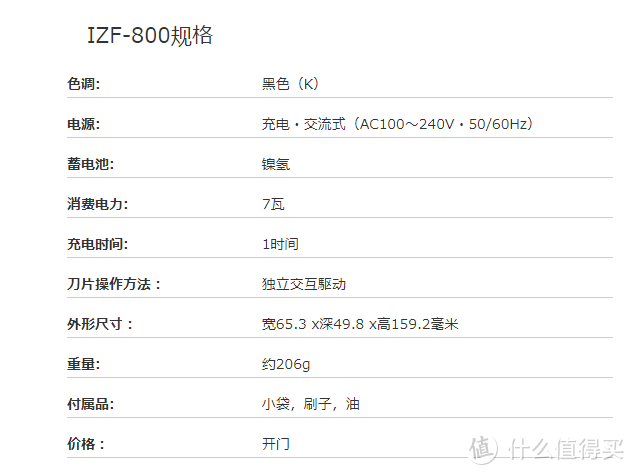 从男孩到男人总要有一把利器：泉精器IZF-800剃须刀更换电池