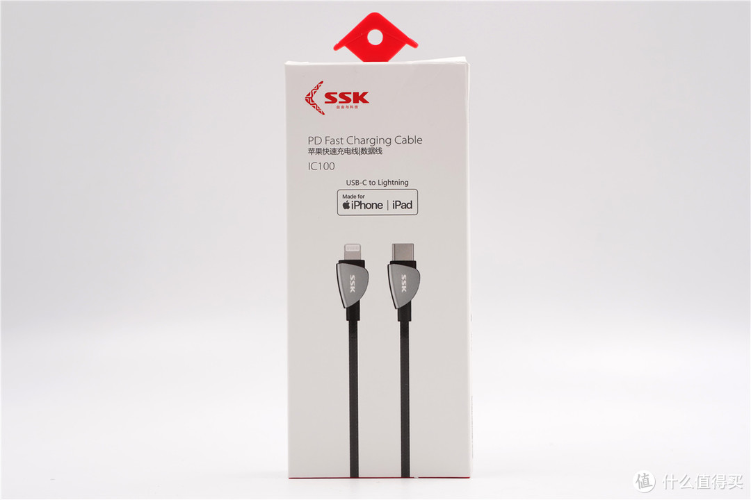 圆弧三角形设计，SSK USB-C to Lightning编织线评测