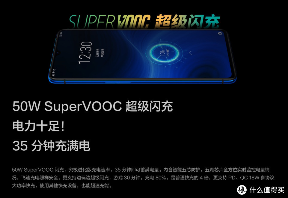 OPPO SUPERVOOC 50W 超级闪充电源适配器开箱简晒和使用体验