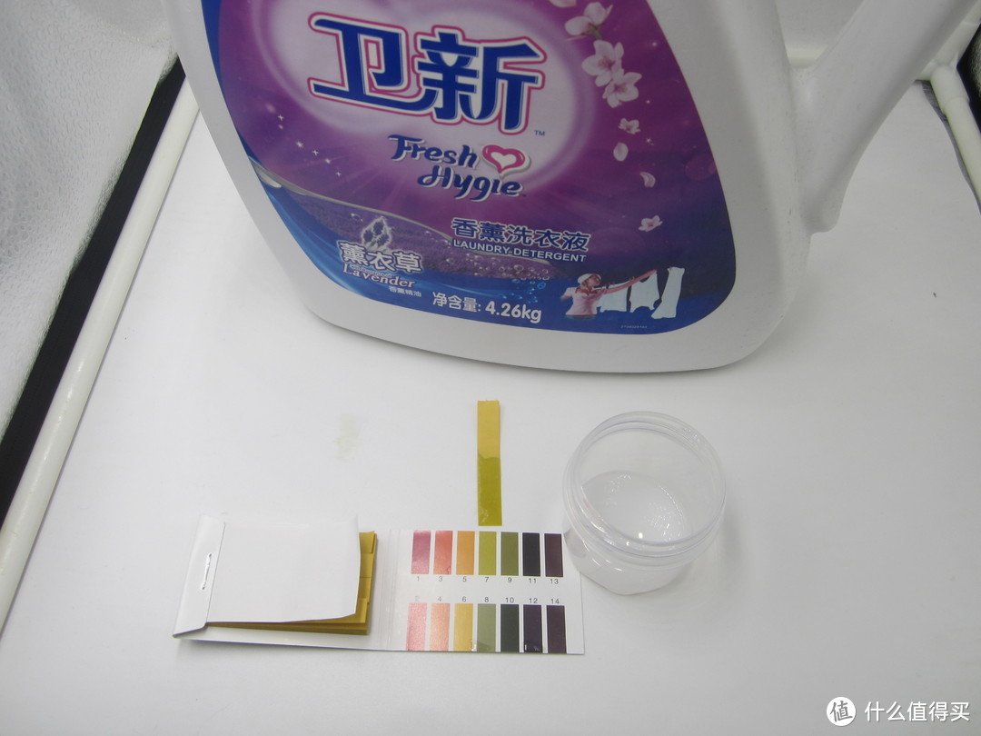 洗衣液的pH=7