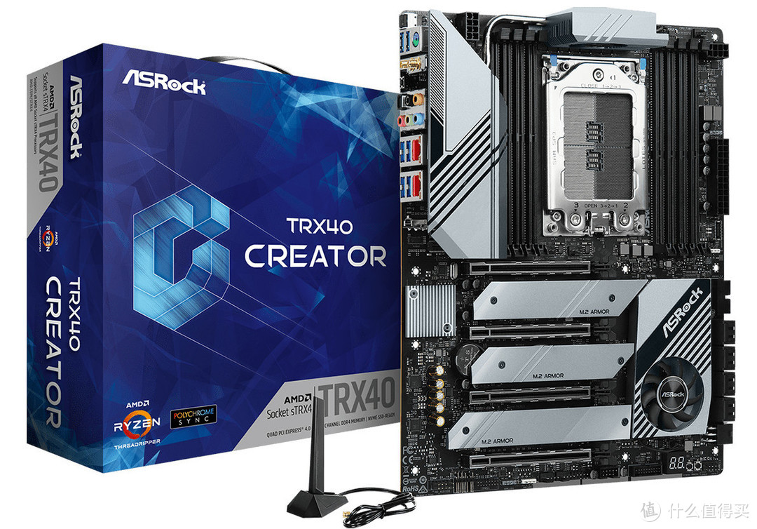 为AMD第三代撕裂者：ASRock 华擎 发布 TRX40 Creator 和 TRX40 Taichi“太极” 旗舰主板