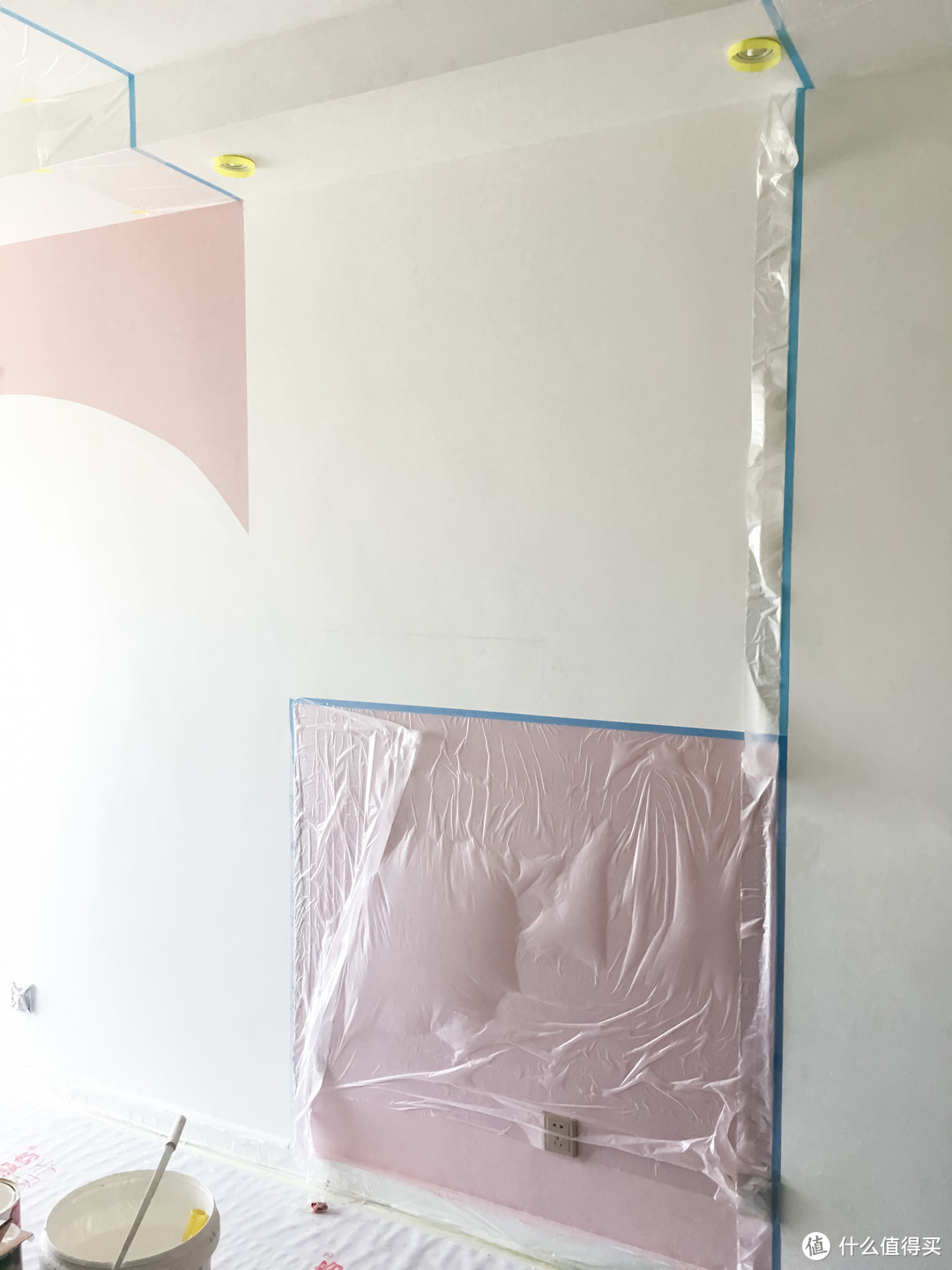 立邦刷新之上篇—看师傅如何刷出一面艳冠小区的拼色墙