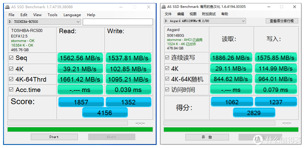 读速不等于性能，东芝RC500对比阿斯加特AN评测：稳定才能压倒一切