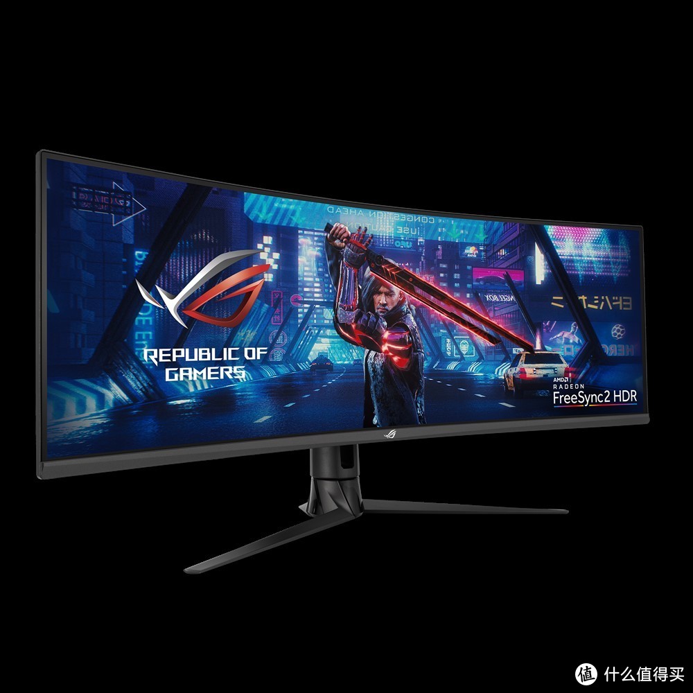 32：10超宽比、电竞血统：ASUS 华硕 发布 ROG Strix XG43VQ 4K曲面显示器