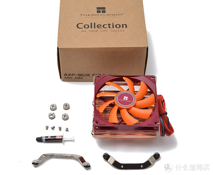 全铜材质、超薄下压式：Thermalright 利民 AXP-90 Full Copper 全铜版散热器