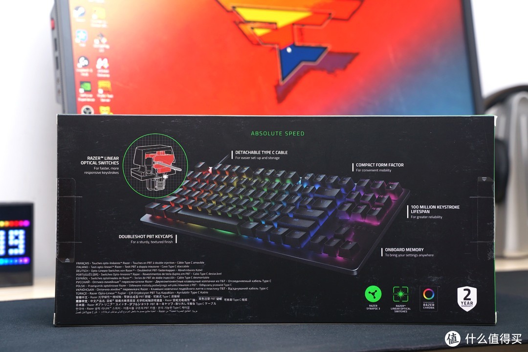 最适合FPS游戏的键盘——雷蛇Razer猎魂光蛛竞技版游戏键盘 体验分享