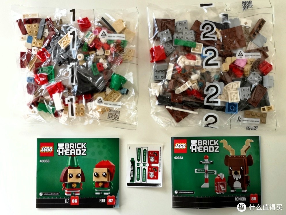 史上第一套三人装方头仔出现——Brickheadz 40353 Reindeer, Elf and Elfie