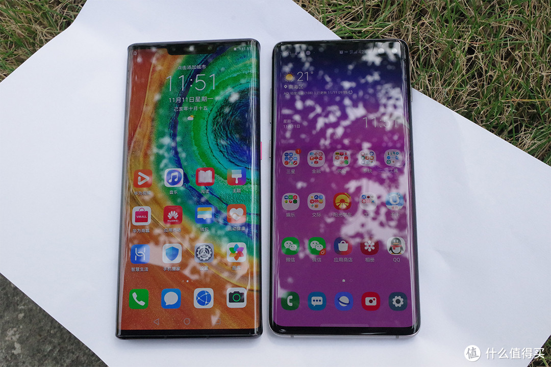 三星s10 + vs 华为mate 30 pro 5G版 简单对比