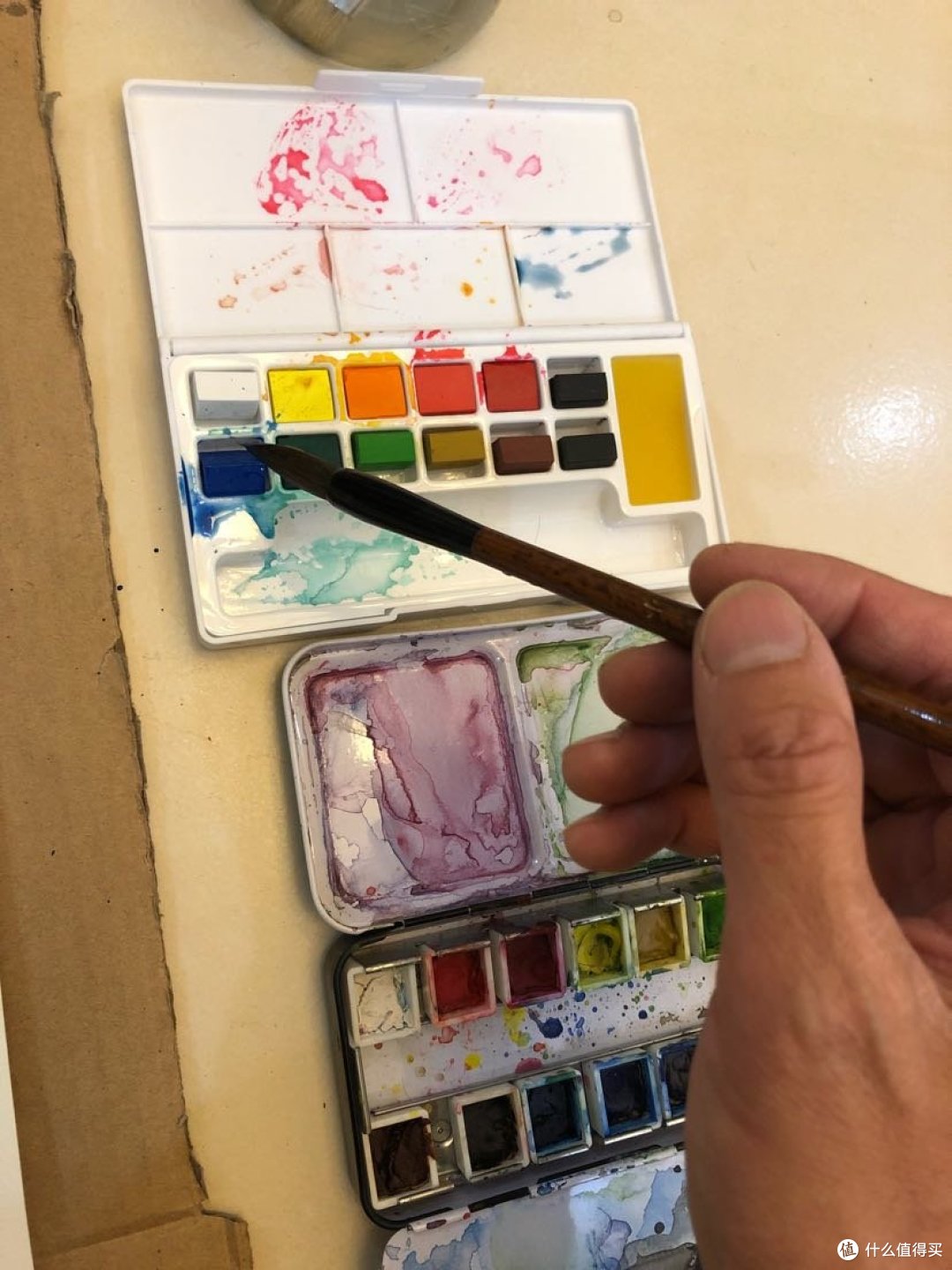 简单水彩画入门教学 1 30分钟画一幅水彩城市风景画的诀窍 绘画颜料 什么值得买