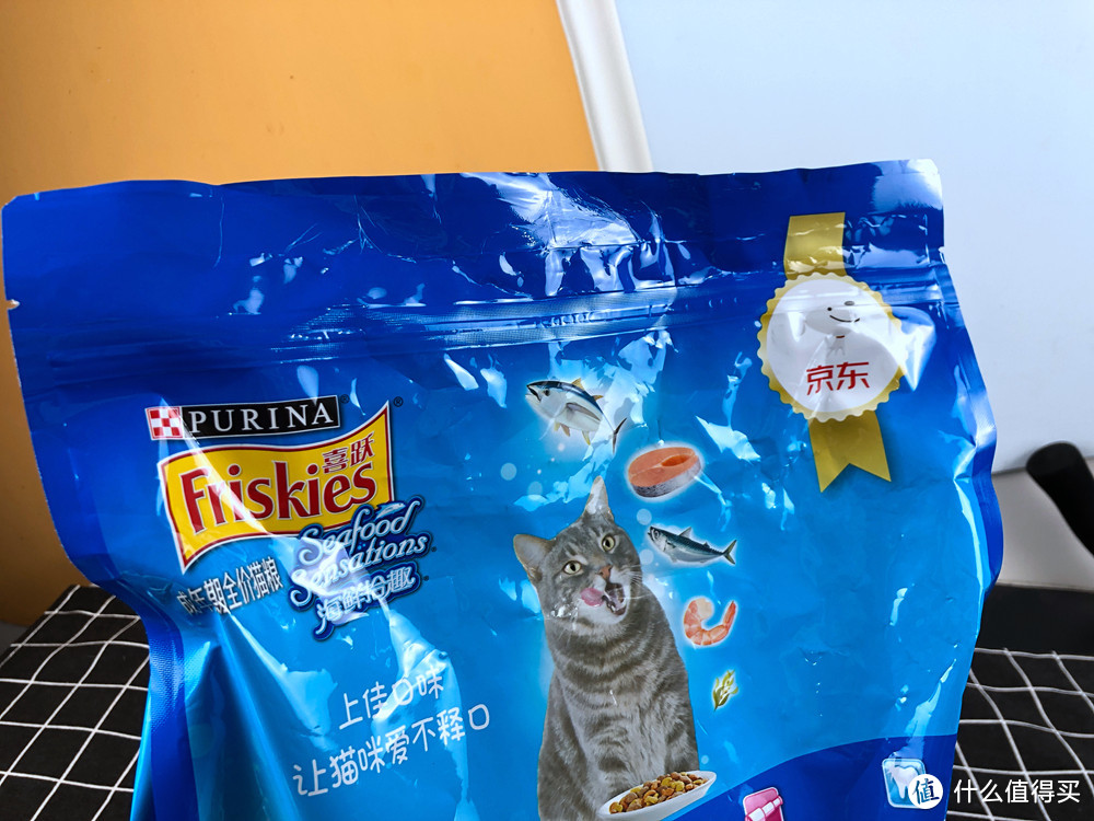 为猫主双11囤货-京东JOY定制款 喜跃(Friskies)成猫猫粮 海鲜味3.5kg