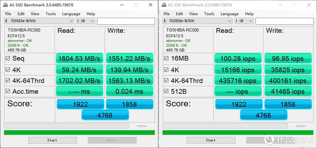 1GB不到1块才算性价比！东芝RC500 NVMe固态硬盘入手分享