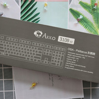Akko 3108V2灰鹦鹉机械键盘评测Akko 3108V2机械键盘开(键位|脚撑|轴体|键帽|手感)