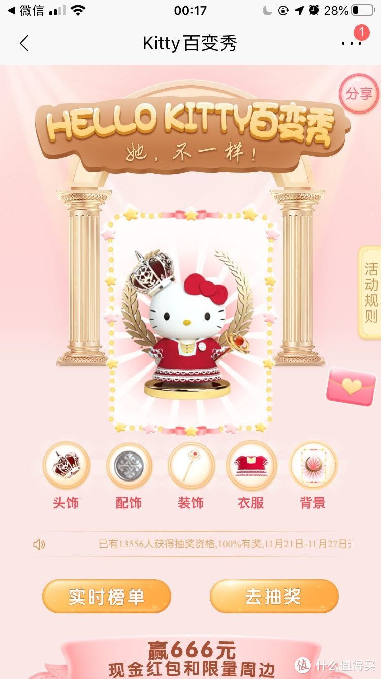 HELLO KITTY百变秀，源自招商银行的抽奖